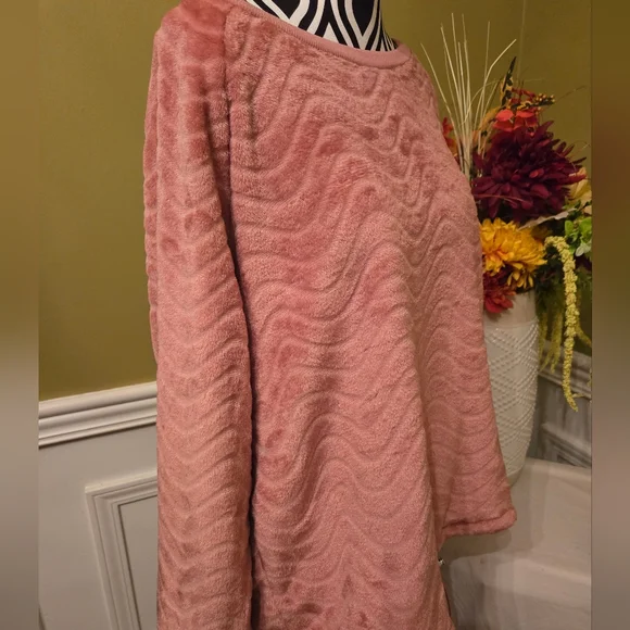 NEW Harlow & Rose Pink Chevron Print Long Sleeve Sweater XL - Picture 2 of 8
